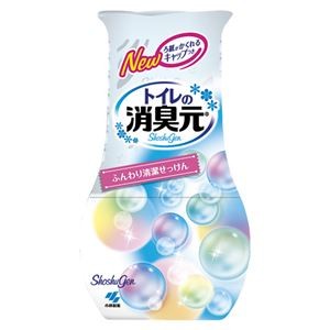 （まとめ） 小林製薬 トイレの消臭元 トイレの消臭元 ふんわり清潔せっけん 1個入 【×5セット】