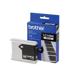 （まとめ） ブラザー インクジェットカートリッジ LC10BK ブラック 1個入 【×2セット】