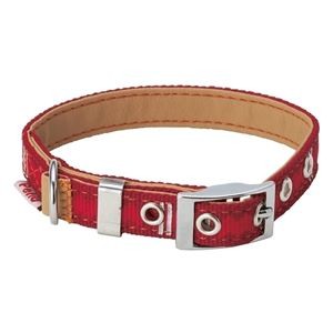 ヤマヒサ BASIC PLUS ロンバスカラー L レッド 【首輪】【ペット用品】