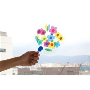 (まとめ)アーテック ステンドうちわ(光を通して) 【×30セット】