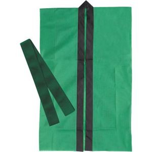 (まとめ)アーテック 不織布製はっぴ/法被 【Jサイズ】 ロング丈 袖なし ハチマキ付き グリーン(緑) 【×30セット】