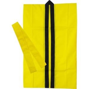 (まとめ)アーテック 不織布製はっぴ/法被 【Sサイズ】 ロング丈 袖なし ハチマキ付き イエロー(黄) 【×30セット】