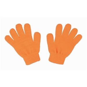 (まとめ)アーテック カラーのびのび手袋 【子供用サイズ】 アクリル製 蛍光オレンジ 【×40セット】