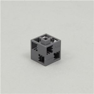 (まとめ)アーテック Artecブロック/カラーブロック 【基本四角】 24pcs ABS製 グレー(灰) 【×15セット】
