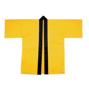 (まとめ)アーテック カラー不織布はっぴ/法被 【大人用 Lサイズ】 イエロー(黄) 【×15セット】