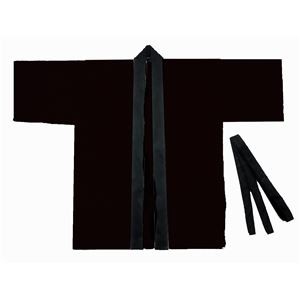 (まとめ)アーテック カラー不織布はっぴ/法被 【大人用 Lサイズ】 ブラック(黒) 【×15セット】