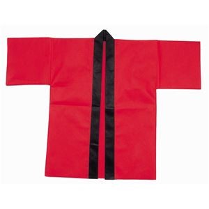 (まとめ)アーテック カラー不織布はっぴ/法被 【園児用 Cサイズ】 レッド(赤) 【×30セット】