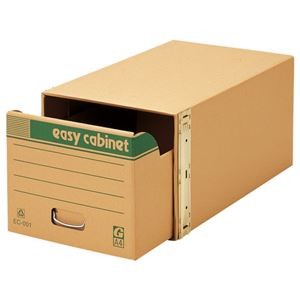 (まとめ) ゼネラル イージーキャビネット エコ普及型 金具脱着式 A4用 内寸W314×D560×H259mm EC-001 1個 【×2セット】