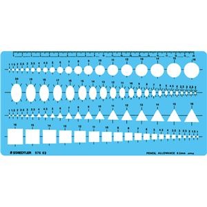 (まとめ) ステッドラー テンプレート 組合せ定規 エッジ付 976 03 1枚 【×3セット】