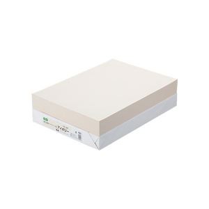 （まとめ） TANOSEE αエコカラーペーパーII B4 アイボリー 1冊（500枚） 【×5セット】