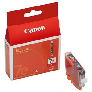 （まとめ） キヤノン Canon インクタンク BCI-7eR レッド 0370B001 1個 【×4セット】