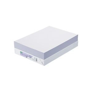 （まとめ） TANOSEE αエコカラーペーパーII B4 パープル 1冊（500枚） 【×5セット】