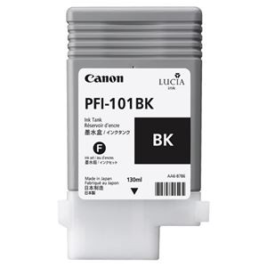 （まとめ） キヤノン Canon インクタンク PFI-101 顔料ブラック 130ml 0883B001 1個 【×6セット】