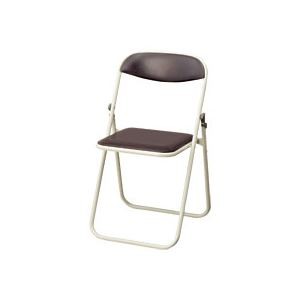 （まとめ） ライオン事務器 折りたたみイス ダークブラウン No.221P 1脚 【×2セット】