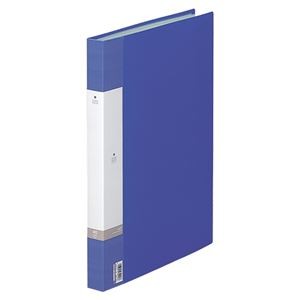 (まとめ) リヒトラブ リクエスト クリヤーブック(クリアブック) B4タテ 40ポケット 背幅32mm 青 G3212-8 1冊 【×5セット】