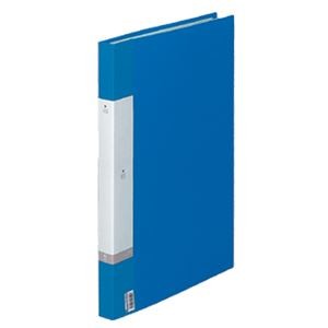 (まとめ) リヒトラブ リクエスト クリヤーブック(クリアブック) A3タテ 40ポケット 背幅32mm 青 G3215-8 1冊 【×4セット】
