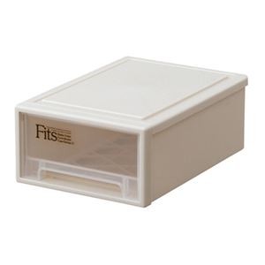 （まとめ） 天馬 Fits フィッツケース プチ W184×D272×H102mm カプチーノ 1個 【×4セット】