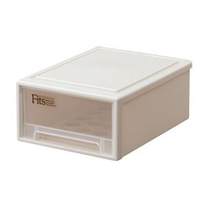 （まとめ） 天馬 Fits フィッツケース スモール W224×D307×H124mm カプチーノ 1個 【×3セット】