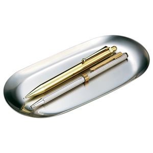 (まとめ) オープン工業 ステンレストレー 小判型 小 W177×D82×H10mm KN-401 1個 【×5セット】