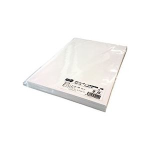 （まとめ） TANOSEE カラーレーザー・IJ用名刺用紙 10面 白 1冊（100シート） 【×5セット】
