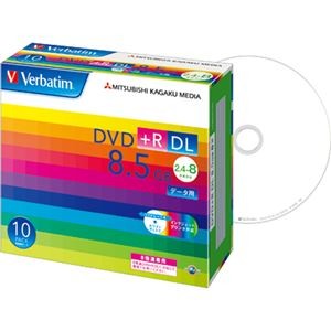 (まとめ) バーベイタム データ用DVD+R DL 8.5GB 8倍速 ワイドプリンターブル 5mmスリムケース DTR85HP10V1 1パック(10枚) 【×2セット】