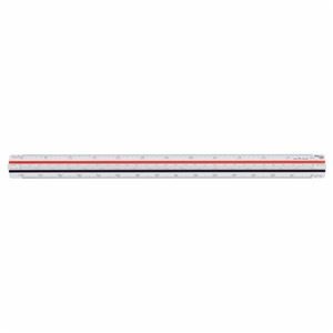 （まとめ） ライオン事務器 三角スケール 一般用 副尺付き 300mm No.505 1個 【×2セット】