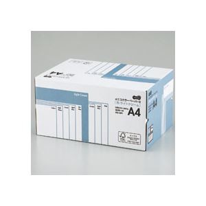 （まとめ） TANOSEE αエコカラーペーパーII A4 ライトクリーム 業務用パック 1箱（5000枚：500枚×10冊） 【×10セット】