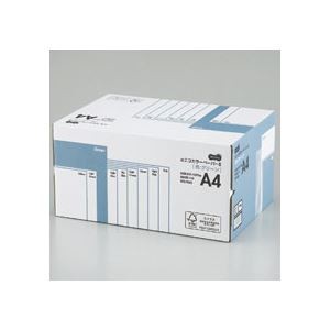 （まとめ） TANOSEE αエコカラーペーパーII A4 グリーン 業務用パック 1箱（5000枚：500枚×10冊） 【×10セット】