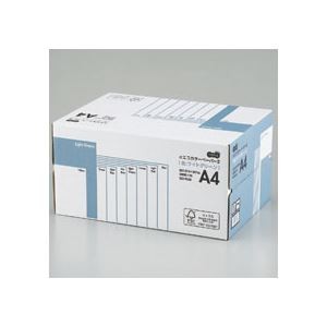 （まとめ） TANOSEE αエコカラーペーパーII A4 ライトグリーン 業務用パック 1箱（5000枚：500枚×10冊） 【×10セット】