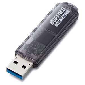 （まとめ） バッファロー USB3.0対応 USBメモリー スタンダードモデル 16GB ブラック RUF3-C16GA-BK 1個 【×2セット】
