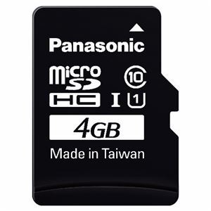 （まとめ） パナソニック microSDHC UHS-Iカード 4GB Class10 RP-SMGA04GJK(1枚) 【×2セット】