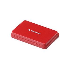 (まとめ) シヤチハタ スタンプ台 大形 赤 HGN-3-R 1個 【×5セット】