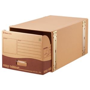 (まとめ) ゼネラル イージーキャビネット 強化型 A4用 内寸W314×D560×H259mm ECK-001 1個 【×4セット】