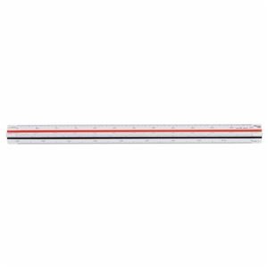 （まとめ） ライオン事務器 三角スケール 土地家屋用 300mm No.541 1個 【×2セット】