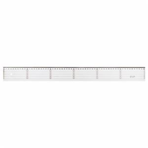 （まとめ） ライオン事務器 アクリル直線定規 60cm A-20 1本 【×5セット】