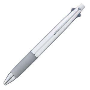 （まとめ） 三菱鉛筆 多機能ペン ジェットストリーム4＆1 0.7mm （軸色 シルバー） MSXE510007.26 1本 【×5セット】