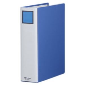 (まとめ) キングファイル スーパードッチ(脱・着)イージー A4タテ 600枚収容 背幅76mm 青 2476A 1冊 【×10セット】