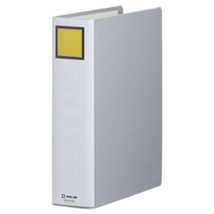 (まとめ) キングファイル スーパードッチ(脱・着)イージー A4タテ 600枚収容 背幅76mm グレー 2476A 1冊 【×10セット】