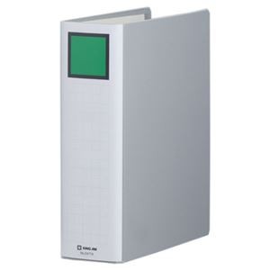 (まとめ) キングファイル スーパードッチ(脱・着)イージー A4タテ 700枚収容 背幅86mm グレー 2477A 1冊 【×10セット】