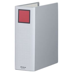 (まとめ) キングファイル スーパードッチ(脱・着)イージー A4タテ 900枚収容 背幅106mm グレー 2479A 1冊 【×10セット】