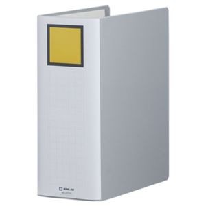(まとめ) キングファイル スーパードッチ(脱・着)イージー A4タテ 1000枚収容 背幅116mm グレー 2470A 1冊 【×10セット】