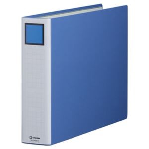 (まとめ) キングファイル スーパードッチ(脱・着)イージー A3ヨコ 600枚収容 背幅76mm 青 3406EA 1冊 【×10セット】