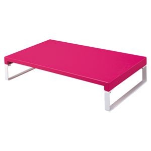 （まとめ） リヒトラブ 机上台 W390×D250×H80mm 赤 A-7330-3 1台 【×2セット】