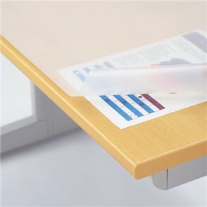 （まとめ） ライオン事務器 デスクマット 再生オレフィン製 ノングレア仕上 シングル 900×620×1.5mm No.7-SR 1枚 【×2セット】