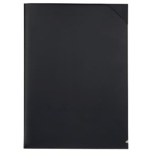 (まとめ) プロッシモ リサイクルレザー クリアジャケット A4 ブラック PRORCJA4BK 1冊 【×3セット】