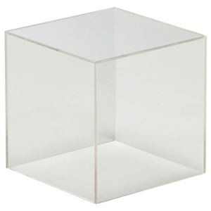 （まとめ） クルーズ アクリルボックス5面体 クリア 15cm角 AB-150 1個 【×5セット】