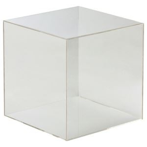 （まとめ） クルーズ アクリルボックス5面体 クリア 25cm角 AB-250 1個 【×2セット】