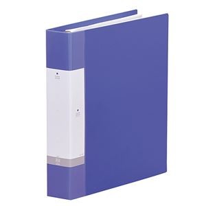 (まとめ) リヒトラブ リクエスト クリヤーブック(クリアブック)(ポケット交換タイプ) A4タテ 30穴 45ポケット付属 背幅55mm 青 G3806-8 1冊 【×4セット】