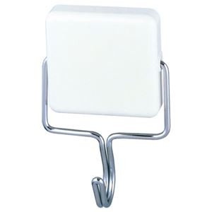 (まとめ) オート 強力マグネットフック 耐荷重5kg 白 OH-27M/BOXシロ 1個 【×10セット】