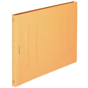 (まとめ) ライオン事務器 フラットファイル(環境) 樹脂押え具 B4ヨコ 150枚収容 背幅18mm 黄 A-507KB4E 1セット(10冊) 【×5セット】